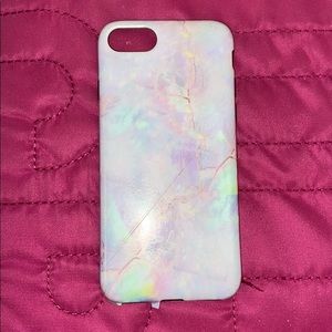 Velvet caviar pastel marble iPhone case